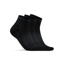 Skarpety Craft Core Dry Mid - Czarny. Czarne skarpetki męskie Craft, bez wzorów, z materiału. Za 149.50 zł.