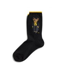 Polo Ralph Lauren Skarpety długie 455982951001 Czarny. Czarne skarpetki damskie Polo Ralph Lauren, bez wzorów, z bawełny. Za 119.99 zł.