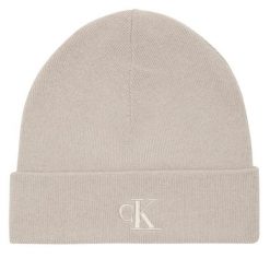 Czapka Calvin Klein. Brązowe czapki męskie CALVIN KLEIN, na zimę, bez wzorów. Za 129.99 zł.