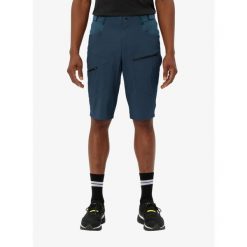 Spodenki turystyczne męskie Vaude Tekoa Shorts III. Niebieskie szorty męskie Vaude, bez kołnierzyka. Za 267.69 zł.