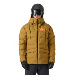 Kurtka z kapturem Helly Hansen Emiko Ridable. Brązowe kurtki męskie Helly Hansen, l, bez wzorów, z kapturem, narciarskie. W wyprzedaży za 1,572.00 zł.