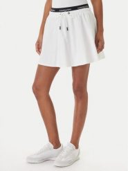 Tommy Jeans Spódnica mini DW0DW22299 Biały Regular Fit. Białe spódniczki damskie Tommy Jeans, s, bez wzorów, z bawełny, mini. Za 369.99 zł.