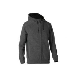 Bluza na zamek z kapturem Gym & Pilates 900 ciemnoszara męska. Szare bluzy z kapturem męskie DOMYOS, m, z bawełny. Za 89.99 zł.