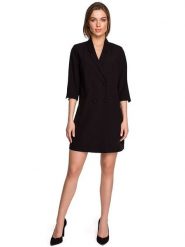 Stylove Sukienka w kolorze czarnym rozmiar: L. Czarne sukienki damskie Stylove, na co dzień, l, bez wzorów, z tkaniny, bez kołnierzyka, bez ramiączek, mini, proste. Za 131.74 zł.