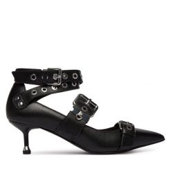 Szpilki Liu Jo. Czarne szpilki Liu Jo, bez wzorów, bez obcasa. Za 859.99 zł.