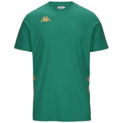 Koszulka Kappa Giovo. Zielone t-shirty sportowe męskie Kappa, bez ramiączek, do piłki nożnej. Za 103.40 zł.