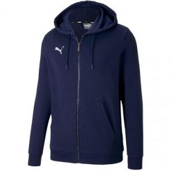 Męska Bluza Z Kapturem Team Goal 23 Z Pełnym Zamkiem Błyskawicznym. Niebieskie bluzy z kapturem męskie Puma, m. Za 276.99 zł.