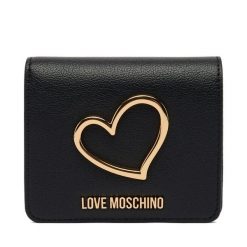 Portfel LOVE MOSCHINO. Czarne portfele damskie Love Moschino, bez wzorów. Za 469.99 zł.