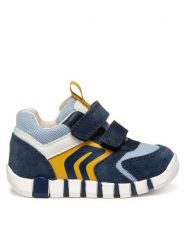 Geox Sneakersy B Iupidoo B3555D 02014 C0916 Granatowy. Niebieskie buty sportowe chłopięce Geox, z materiału, bez zapięcia. Za 149.99 zł.