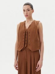Herskind Kamizelka 5505840 Brązowy Regular Fit. Brązowe kamizelki damskie Herskind, z wiskozy. Za 809.99 zł.
