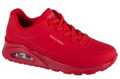 Buty sportowe Sneakersy damskie, Uno-Stand on Air. Niebieskie buty sportowe na co dzień damskie Skechers, bez wzorów, z materiału, trekkingowe. Za 329.99 zł.