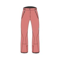 Spodnie narciarskie dla kobiet CMP Stretch. Czerwone spodnie materiałowe damskie CMP, bez wzorów, sportowe. Za 349.99 zł.