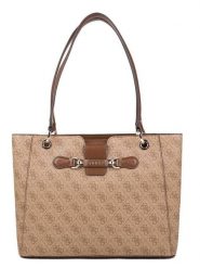 Guess Shopper bag w kolorze karmelowym - 34 x 2,5 x 9 cm rozmiar: onesize. Brązowe shopper bag damskie Guess, z aplikacjami, z materiału, na ramię, bez dodatków. Za 431.47 zł.