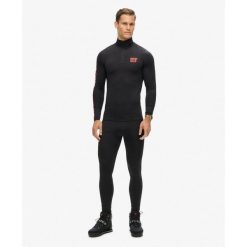 Legginsy podstawowe do narciarstwa. Czarne spodnie sportowe męskie Superdry. W wyprzedaży za 219.00 zł.