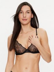 Hunkemöller Biustonosz z fiszbiną Isabelle 184822 Czarny. Czarne biustonosze Hunkemöller, bez wzorów, z syntetyku. Za 169.99 zł.