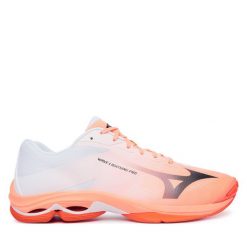 Buty halowe Mizuno. Pomarańczowe buty sportowe na co dzień męskie Mizuno, bez zapięcia, mizuno wave. Za 539.99 zł.