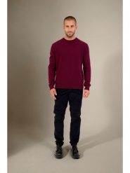 Perfect Cashmere Kaszmirowy sweter "Blake" w kolorze jagodowym rozmiar: XL. Czerwone swetry męskie Perfect Cashmere, xl, bez wzorów, z kaszmiru, bez kołnierzyka. Za 414.33 zł.