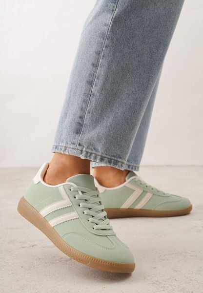 Zielone Sneakersy Typu Klasyczne Tenisówki Kilice. Zielone trampki i tenisówki damskie Renee, bez wzorów, z koronki. Za 89.99 zł.