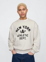 GAP Bluza w kolorze kremowym rozmiar: XXL. Brązowe bluzy bez kaptura męskie GAP, xxl. Za 114.17 zł.