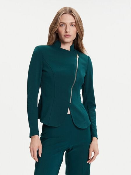 Rinascimento Marynarka CFC0125220003 Zielony Slim Fit. Zielone marynarki i żakiety damskie RINASCIMENTO, s, bez wzorów, z syntetyku. Za 299.99 zł.