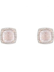 CARATELLI Złote kolczyki-wkrętki "Quartissime" z diamentami i różowym kwarcem rozmiar: onesize. Białe kolczyki damskie CARATELLI, z diamentem, złote. Za 1,652.99 zł.