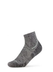 Skarpety biegowe Buff Dryflx Quarter Sock DQ. Szare skarpetki damskie Buff, bez wzorów, z elastanu. Za 103.39 zł.