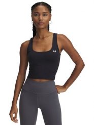 Under Armour Top sportowy "Motion Tank EMEA" w kolorze czarnym rozmiar: L. Czarne topy damskie Under Armour, l, bez wzorów, bez kołnierzyka. Za 96.45 zł.