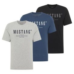 3PAK Męski T-Shirt Mustang Style Alex 1017329. T-shirty męskie Mustang, m, bez wzorów, bez kołnierzyka. W wyprzedaży za 119.99 zł.