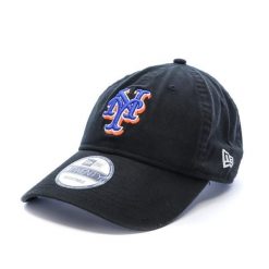 Czapka z daszkiem New Era MLB New York Mets. Czarne czapki męskie New Era, bez wzorów, z bawełny. Za 167.50 zł.