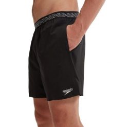 Spodenki Speedo Hyperboom Band 16" Watershort - Czarne - Rozmiar Xl. Czarne szorty męskie Speedo, bez wzorów. Za 198.11 zł.