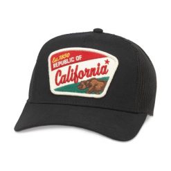 Czapka z daszkiem American Needle Valin Cali - SMU679A-CALI. Czarne czapki męskie American Needle, bez wzorów, sportowe. Za 89.00 zł.
