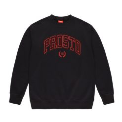 Bluza męska PROSTO Crewneck Varsity. Czarne bluzy sportowe męskie Prosto., m, z bawełny. Za 149.99 zł.