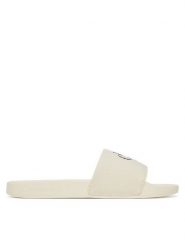 Calvin Klein Jeans Japonki Slide Monogram Wn Logo Ck YW0YW01967 Beżowy. Brązowe klapki damskie Calvin Klein Jeans, bez wzorów, z jeansu, bez obcasa. Za 179.99 zł.