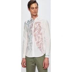 Desigual - Koszula. Białe koszule męskie Desigual, s, bez wzorów, z bawełny, bez kołnierzyka, bez ramiączek. W wyprzedaży za 169.90 zł.