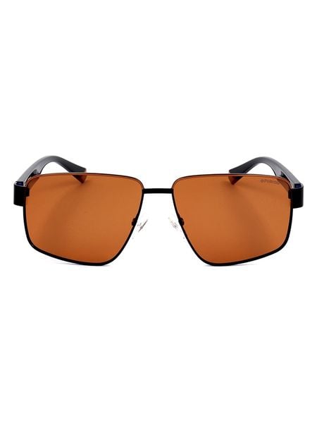 Polaroid Męskie okulary przeciwsłoneczne w kolorze czarno-brązowym rozmiar: 58. Brązowe okulary przeciwsłoneczne męskie Polaroid, z tworzywa sztucznego. Za 214.78 zł.