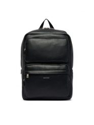Calvin Klein Plecak Raised Double Pocket Backpack LV04D3493G Czarny. Czarne plecaki męskie CALVIN KLEIN, bez wzorów, ze skóry. Za 649.99 zł.