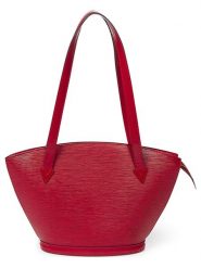 Louis Vuitton Skórzana torebka "St-Jacques" w kolorze czerwonym - 24 x 23 x 10 cm rozmiar: onesize. Czerwone torebki klasyczne damskie Louis Vuitton, bez wzorów, z materiału, bez dodatków. Za 3,145.99 zł.