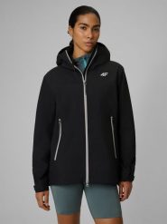 4F Kurtka trekkingowa membrana 15000 damska - czarna XXL. Czarne kurtki damskie 4f, na lato, l, bez wzorów, z tkaniny, bez kaptura. Za 699.99 zł.