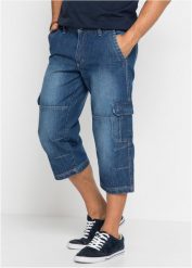Dżinsy 3/4 Regular Fit Straight. Niebieskie jeansy męskie bonprix. Za 144.99 zł.