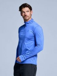 Bluza narciarska - Męska - Arctic 2.0 - Ballpoint Blue. Niebieskie bluzy z kapturem męskie POEDERBAAS, na zimę, m, z elastanu. Za 177.72 zł.