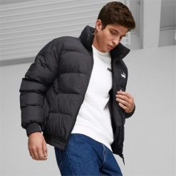 Kurtka męska Puma ESS+ POLYBALL. Czarne kurtki męskie Puma, l, bez wzorów, z puchu, bez kaptura. Za 473.99 zł.