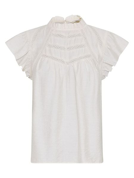 MOSS COPENHAGEN Bluzka w kolorze białym rozmiar: XL. Białe bluzki damskie MOSS COPENHAGEN, xl, bez wzorów, bez kołnierzyka, bez ramiączek. Za 199.95 zł.