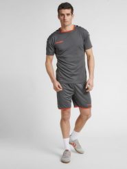 Hummel Koszulka sportowa męska T-shirt Authentic Poly Jersey. Szare t-shirty męskie HUMMEL, m, bez wzorów, z dresówki, bez kołnierzyka. Za 58.00 zł.
