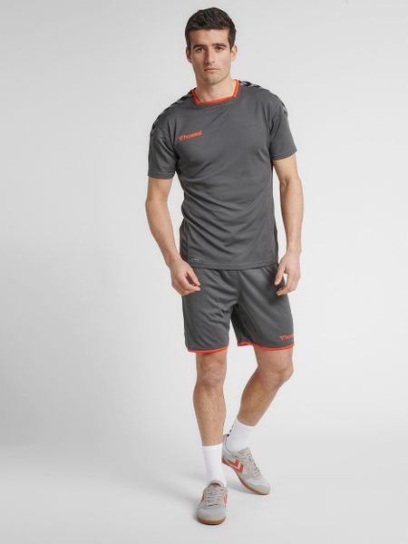 Hummel Koszulka sportowa męska T-shirt Authentic Poly Jersey. Szare t-shirty męskie HUMMEL, m, z dresówki, bez ramiączek, na fitness i siłownię. Za 58.00 zł.