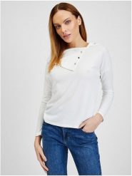 Orsay Sweter w kolorze białym rozmiar: S. Białe swetry klasyczne damskie ORSAY, s, bez kołnierzyka. Za 48.39 zł.