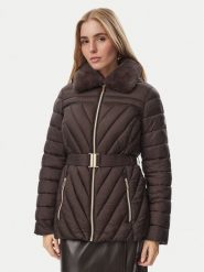 MICHAEL Michael Kors Kurtka zimowa 77A6945M42 Brązowy ciemny Slim Fit. Brązowe kurtki damskie MICHAEL Michael Kors, na zimę, m, bez wzorów, z syntetyku, bez kaptura. Za 1,539.00 zł.