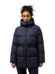 Jack Wolfskin Kurtka puchowa w kolorze granatowym rozmiar: M. Niebieskie kurtki damskie Jack Wolfskin, m, bez wzorów, z puchu, bez kaptura. Za 480.90 zł.