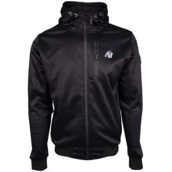 Kurtka z dresu Gorilla Wear Glendal Softshell. Czarne kurtki męskie GORILLA WEAR, l, bez wzorów, z dresówki, bez kaptura. Za 400.10 zł.