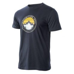 T-shirt Męski Z Górą Zergo. Niebieskie t-shirty męskie Hi-tec, m, bez wzorów, bez kołnierzyka. Za 60.99 zł.