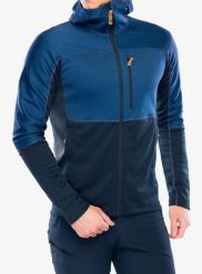 Bluza trekkingowa męska Fjallraven Abisko Trail Fleece. Niebieskie bluzy z kapturem męskie Fjällräven, m, z dzianiny. Za 526.89 zł.